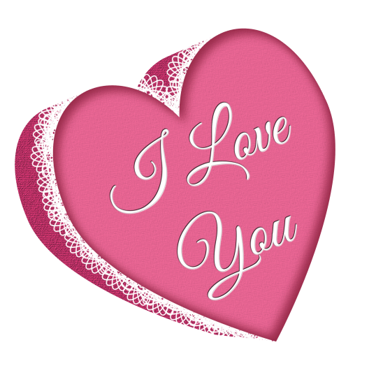 Pink Heart Picture Lace Valentine'S Valentines With Clipart