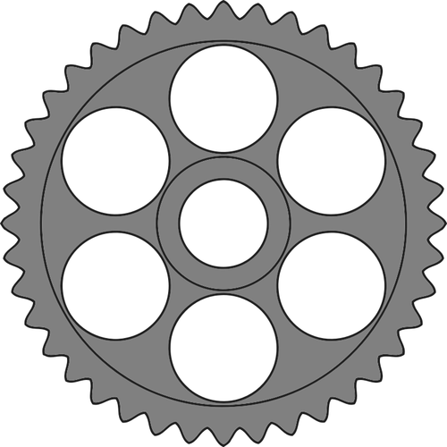 Fourthy-Tooth Gear Clipart
