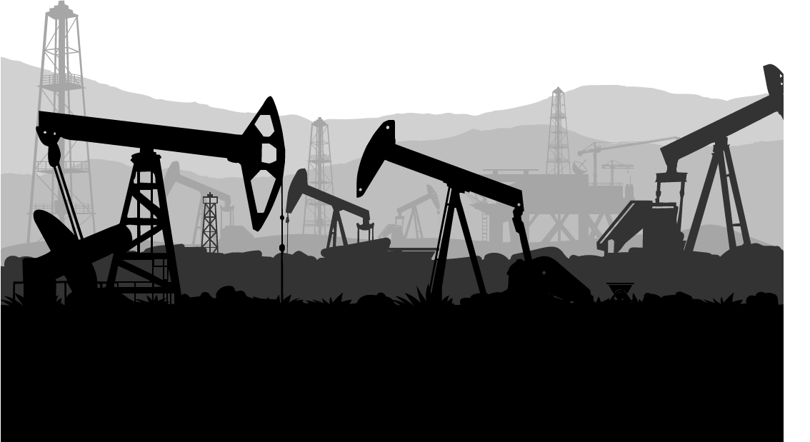 Oil Extraction Of Industry Petroleum Illustration Large Clipart