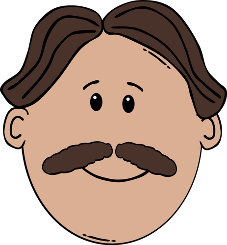 Man With Mustache Clipart