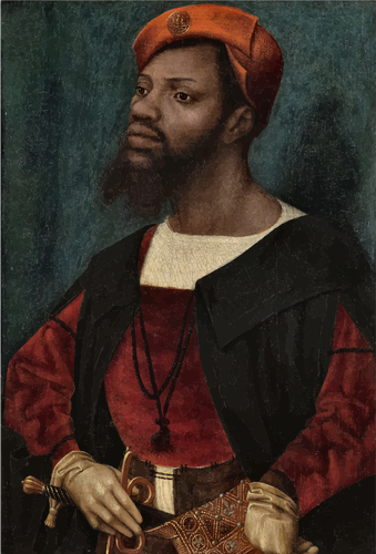Portrait Of An African Man Clipart