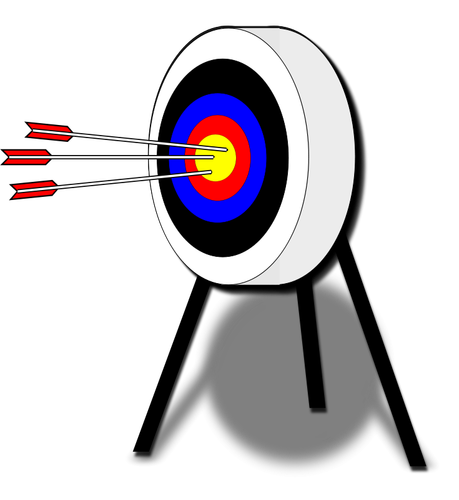 Of Target With Arrows Clipart
