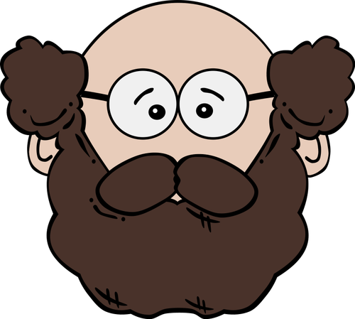 Of A Man With Beard Clipart