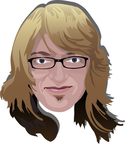 Blond Man With Glasses Clipart