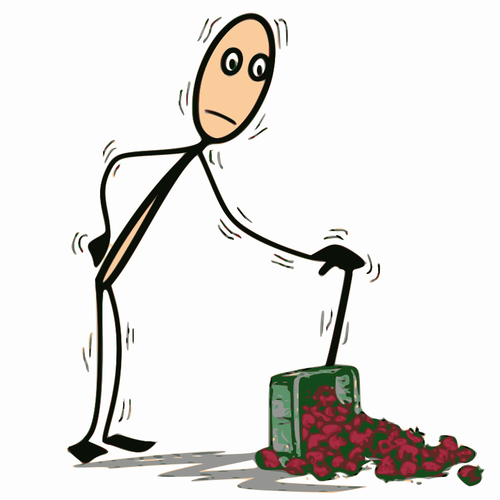 Illustration Of An Old Man Clipart