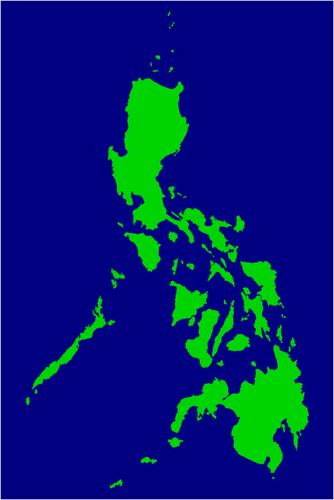 Of Green Map Of The Philippines Clipart