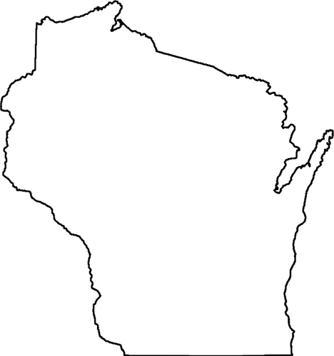 Wisconsin Map Clipart