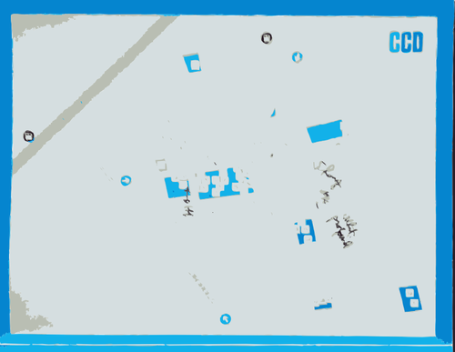 Caochangdi Map Clipart