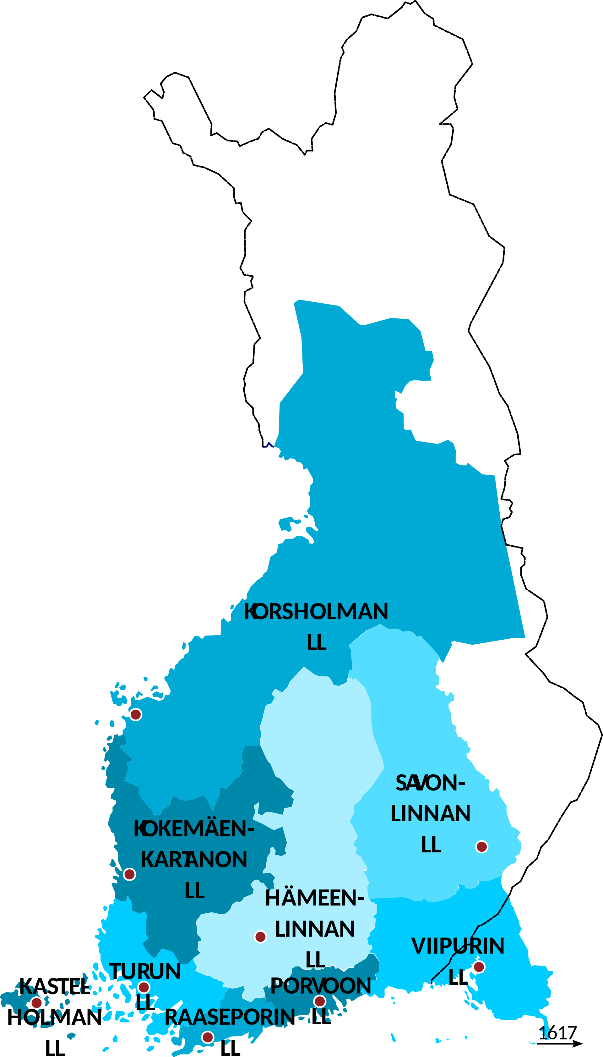 Province Turun Language Finnish Probintziak Of Finland Clipart