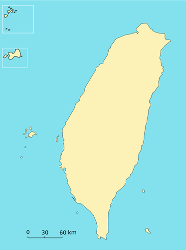 Taiwan Map Clipart