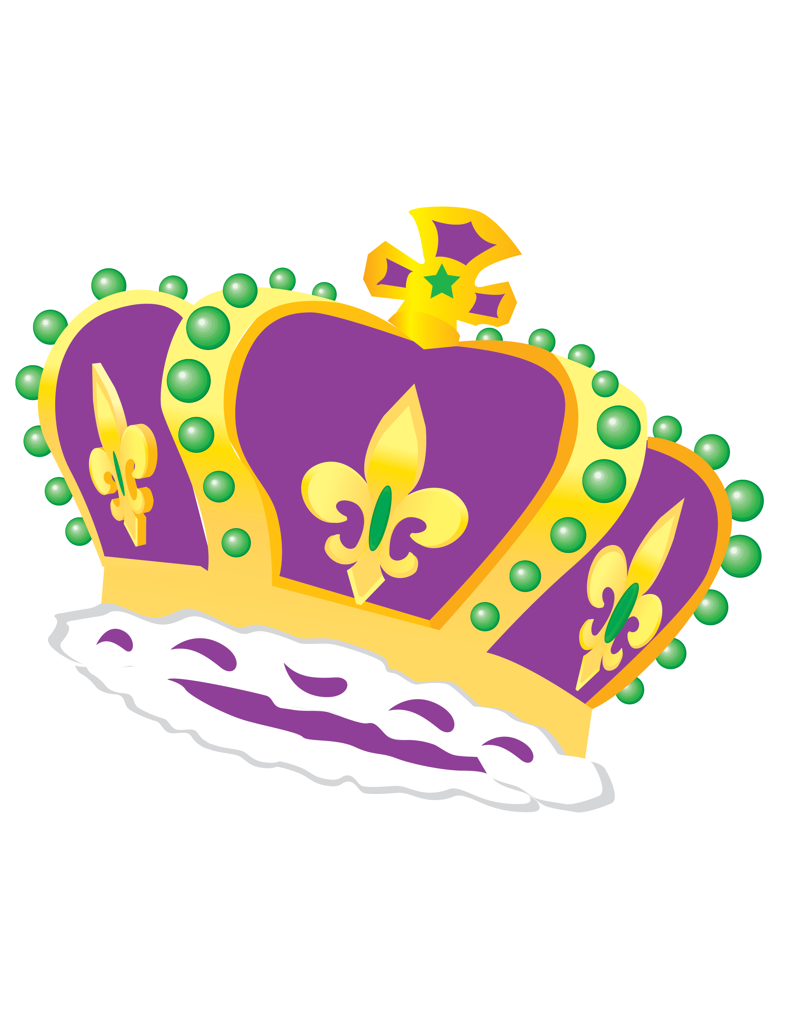Mardi King Orleans Masquerade Gras In Cake Clipart