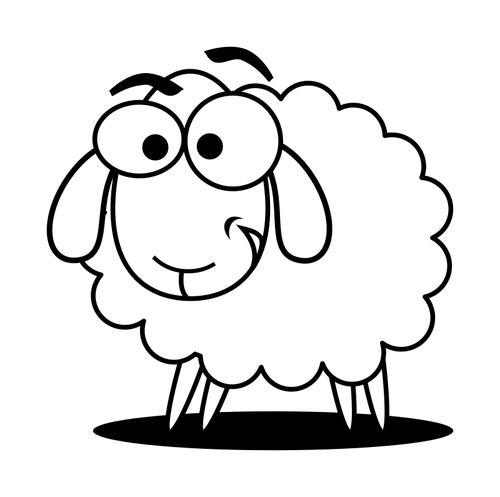 Of Nerdy Sheep Clipart