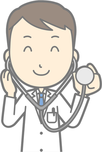 Doctor With Stethoscope Clipart