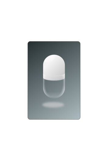 Gray And White Capsule Illustration Clipart