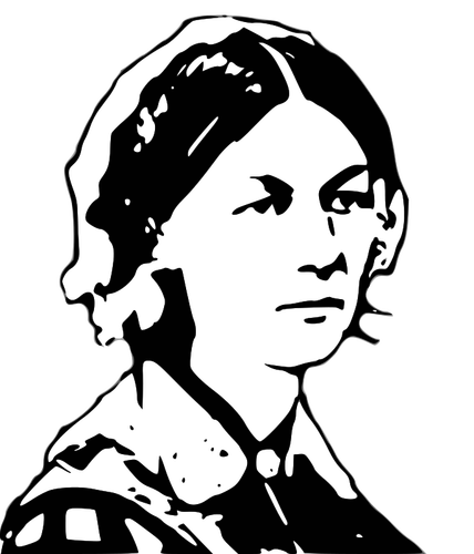Black And White Of Medical Nurse Clipart