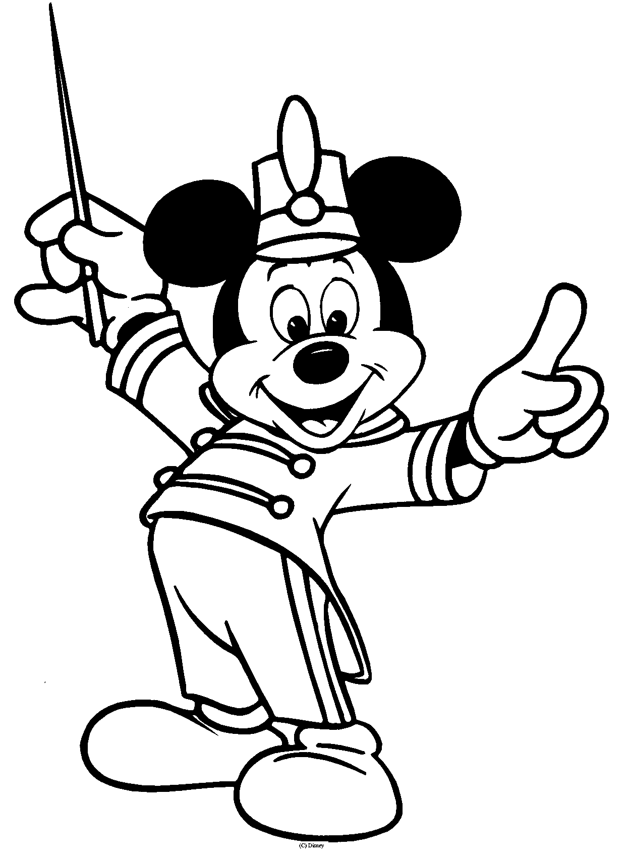 Baby Mickey Mouse Black And White Clipart