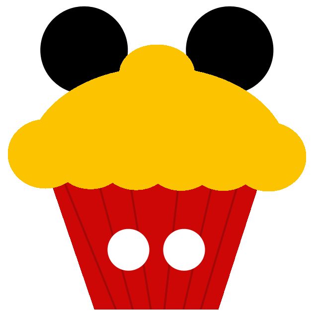 Cake Mickey Mouse Pencil And In Color Clipart