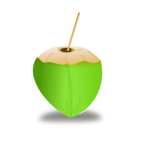 Green Coconut Clipart