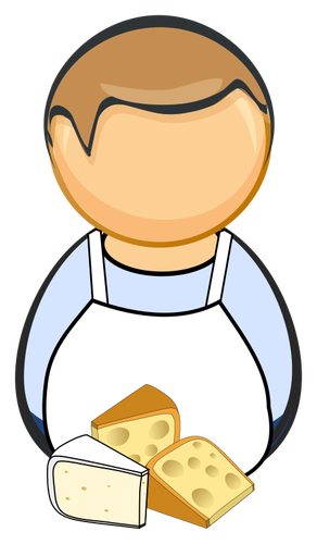 Cheese Maker With Cheese Clipart