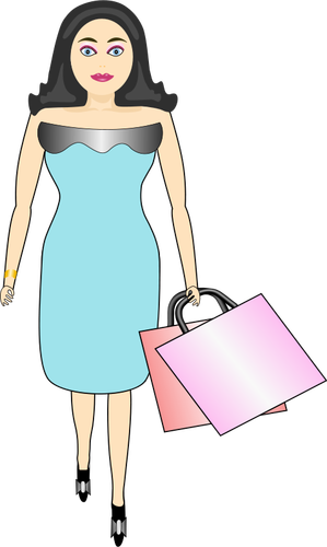Female Shopper Clipart