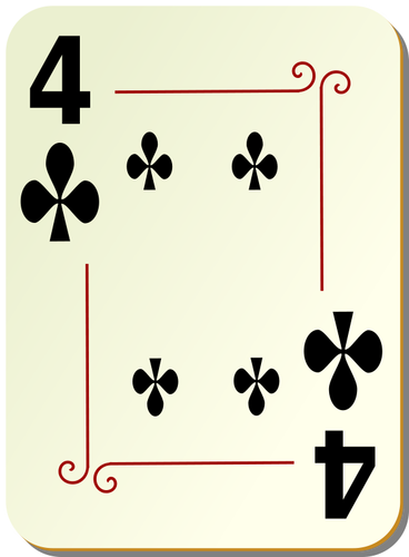 Four Of Clubs Clipart