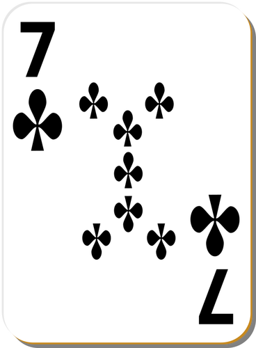 Seven Of Clubs Clipart