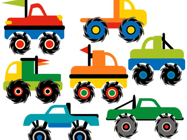 Monster Truck Collection Graphics By Revidevi Teaching Clipart