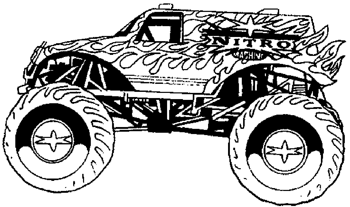 Monster Truck Coloring Pages Of Cars And Clipart