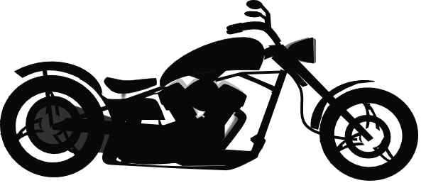 Vintage Motorcycle Black And White Free Download Png Clipart