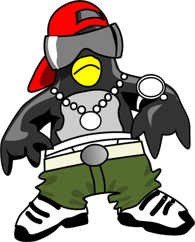 Penguin Rapper Clipart
