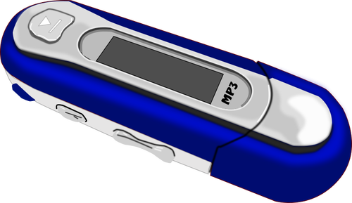 Blue Mp3 Player Clipart