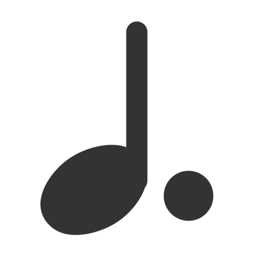 Dotted Note Musical Symbol Clipart