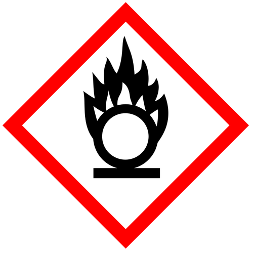 Oxidizing Substances Warning Clipart