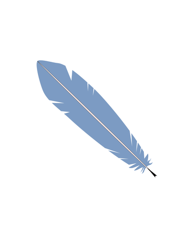Of Pale Blue Feather Clipart