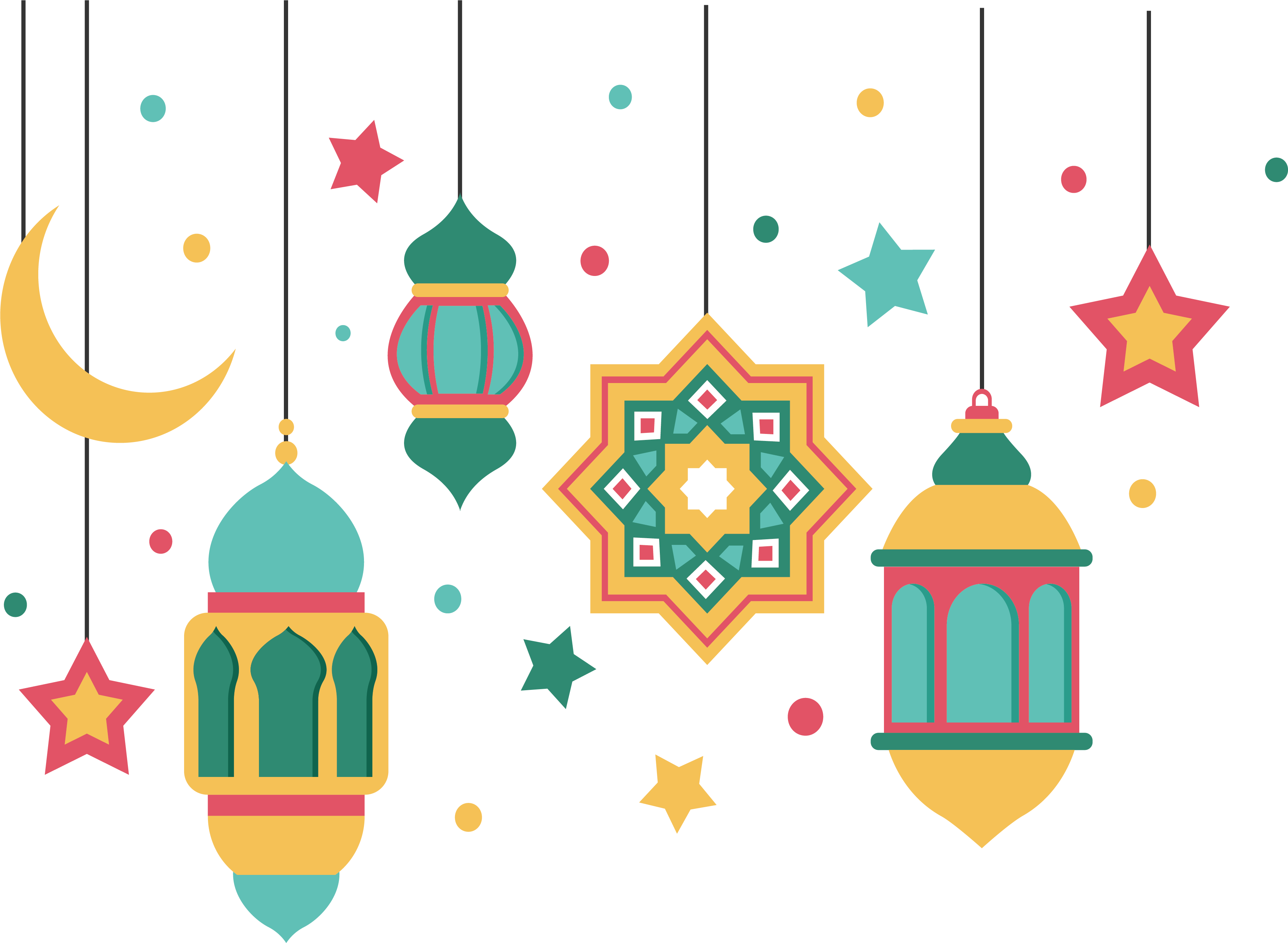 Web Islamic Color Of Year'S Euclidean Vector Clipart