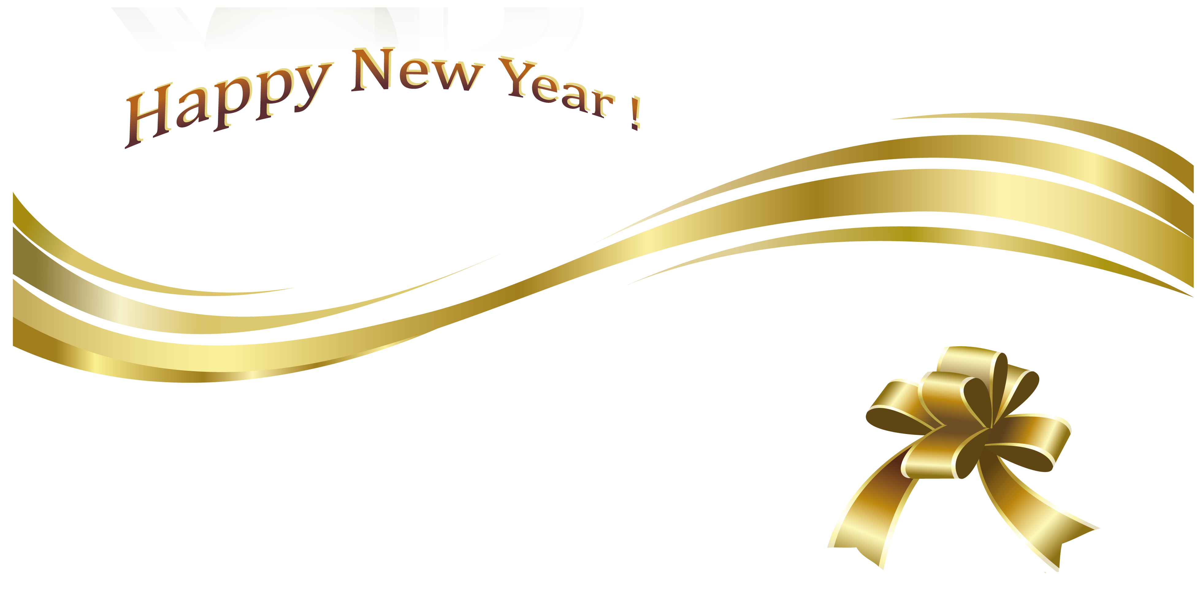 And Gold Text Day Decoration Year Year'S Clipart