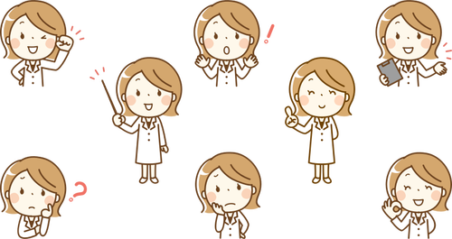 Female Healthcare Worker Clipart