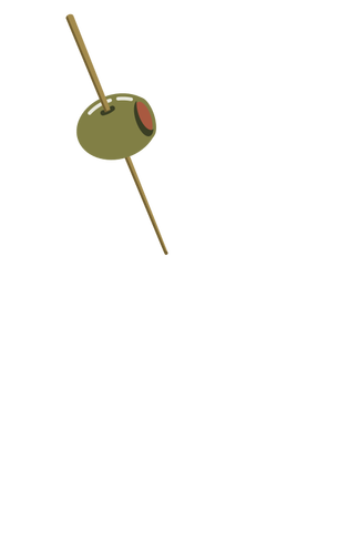 Olive On A Toothpick Clipart