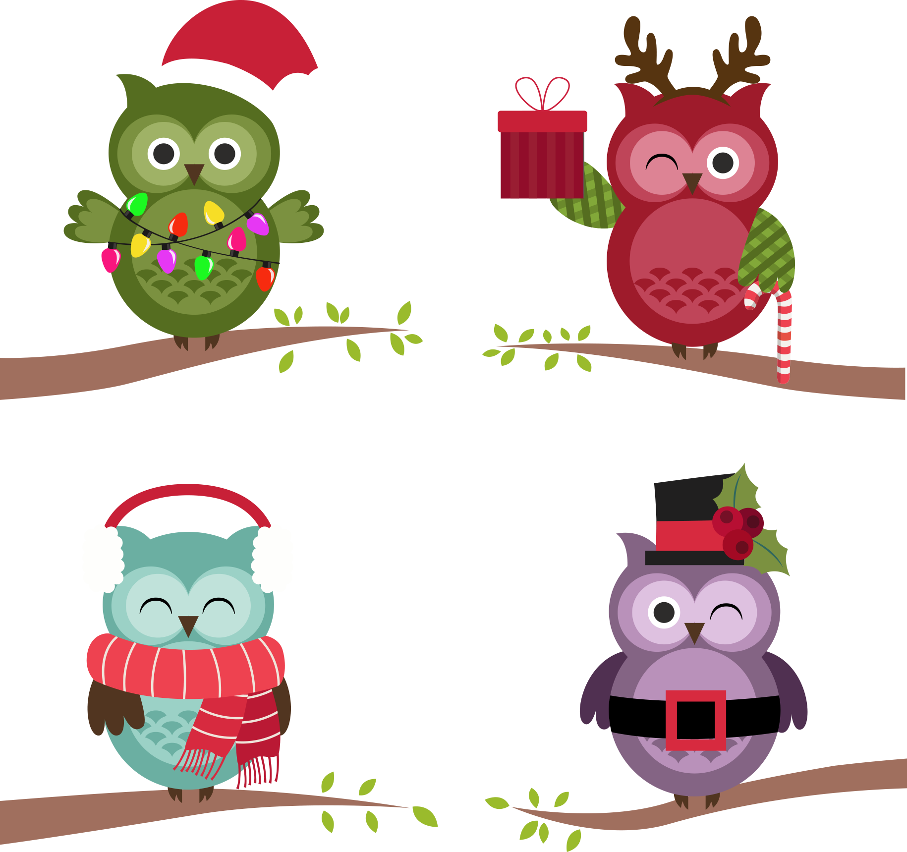 Owl Christmas Free Clipart HD Clipart