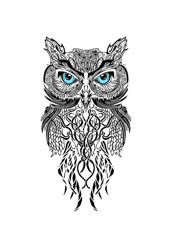 Tattooing Owl Black-And-Gray Tattoo Ruin Piercing Man'S Clipart