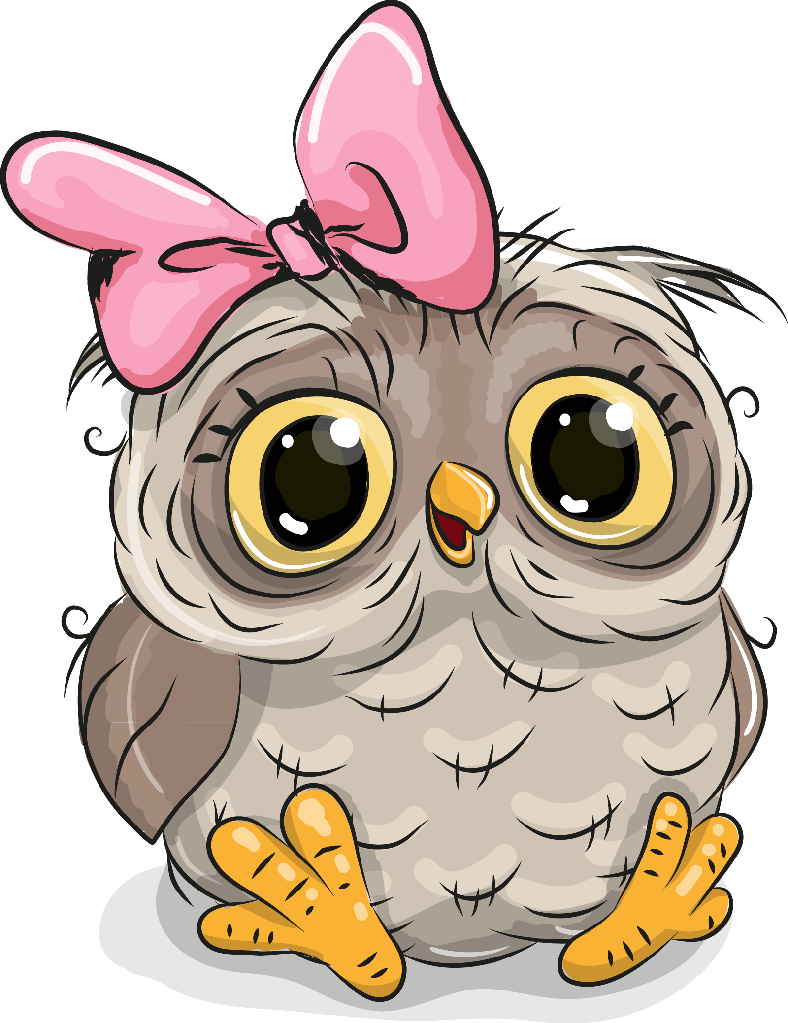 Download Owl Cute Cartoon Illustration Stock Download HD ...