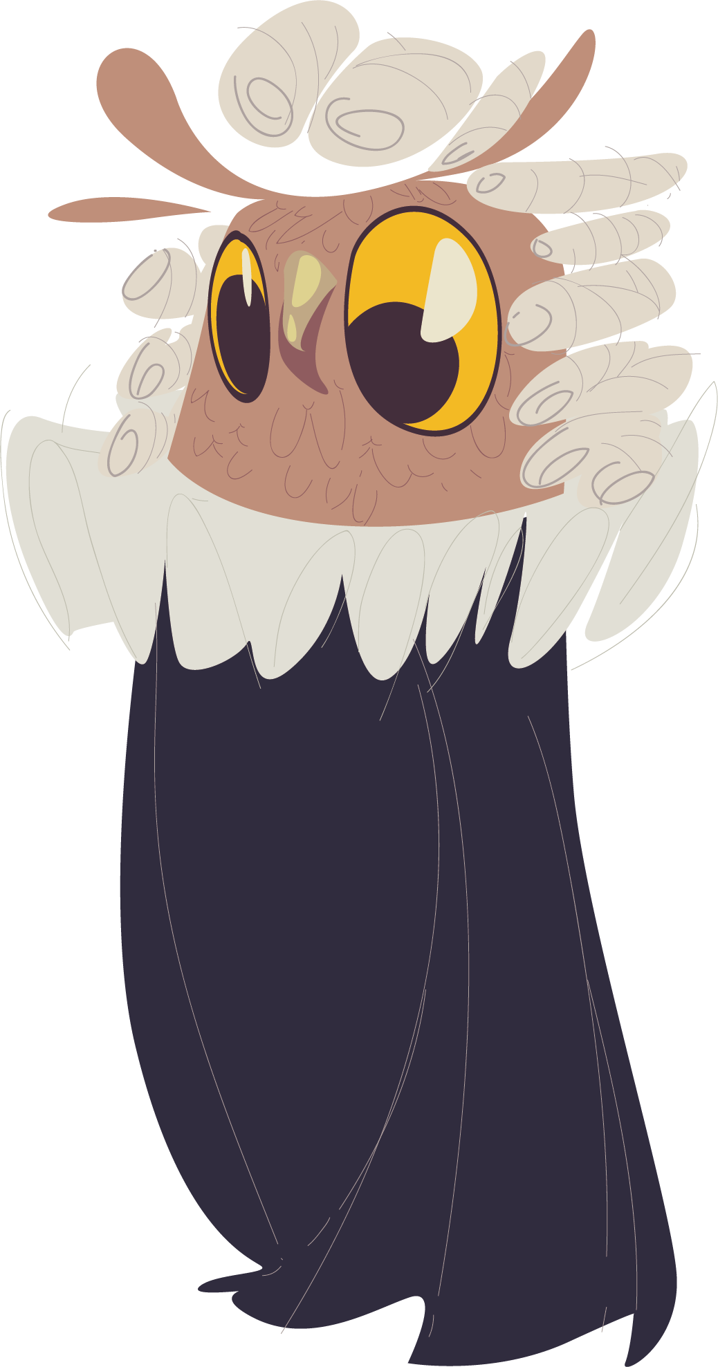 Owl Vector Cartoon Illustration Sparrow PNG Image High Quality Clipart