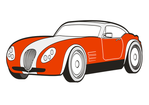 Old Car Color Drawing Clipart