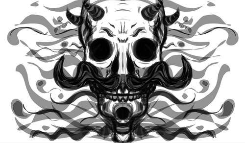 Abstract Skull Clipart