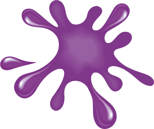 Purple Paint Splat Clipart