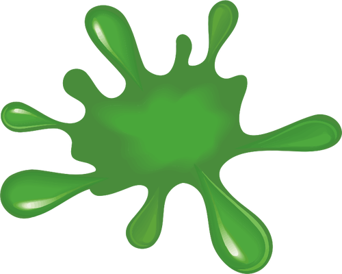 Green Paint Splat Clipart