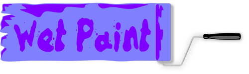 Wet Paint Sign Clipart