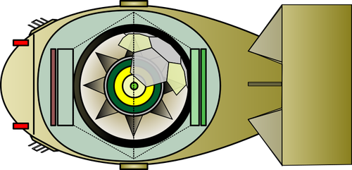 Drawing Of Interior Of An Electronic Shark Clipart
