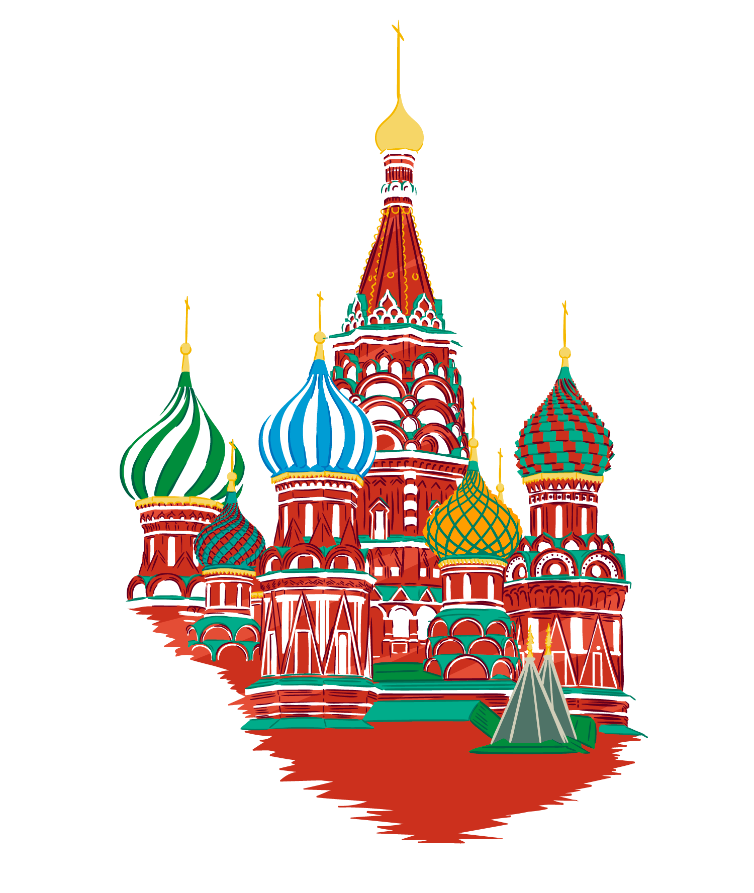 Ukraine Material St. Painted Of Moscow English Clipart