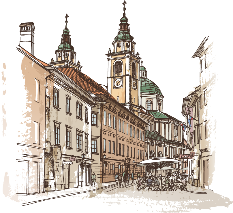 Download Kingdom City Sketch United House Painted Architecture Clipart Png Free Freepngclipart